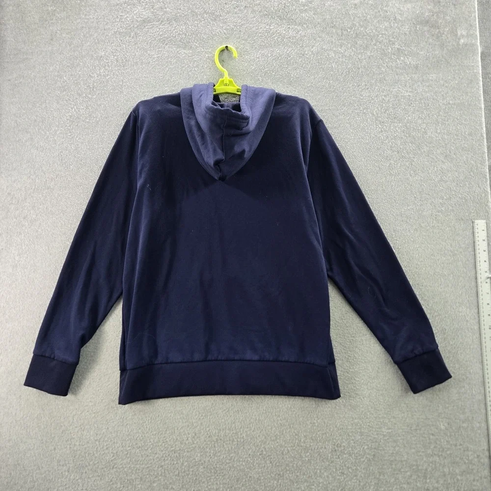 The‎ North Face Men Hoodie L Blue Fleece Pullover Gorpcore Logo Long Sleeve